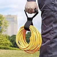 Heavy Duty Storage Strap, 17" Adjustable Black Nylon Organizer with Handle for Cord Garden Hose Swimming and Garage Tool