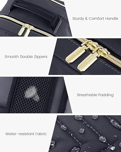 Miniatura 9 de LOVEVOOK Mochila para laptop para mujer, bolsas de trabajo de computadora de viaje de gran capacidad de 17 pulgadas, mochila de enfermería de