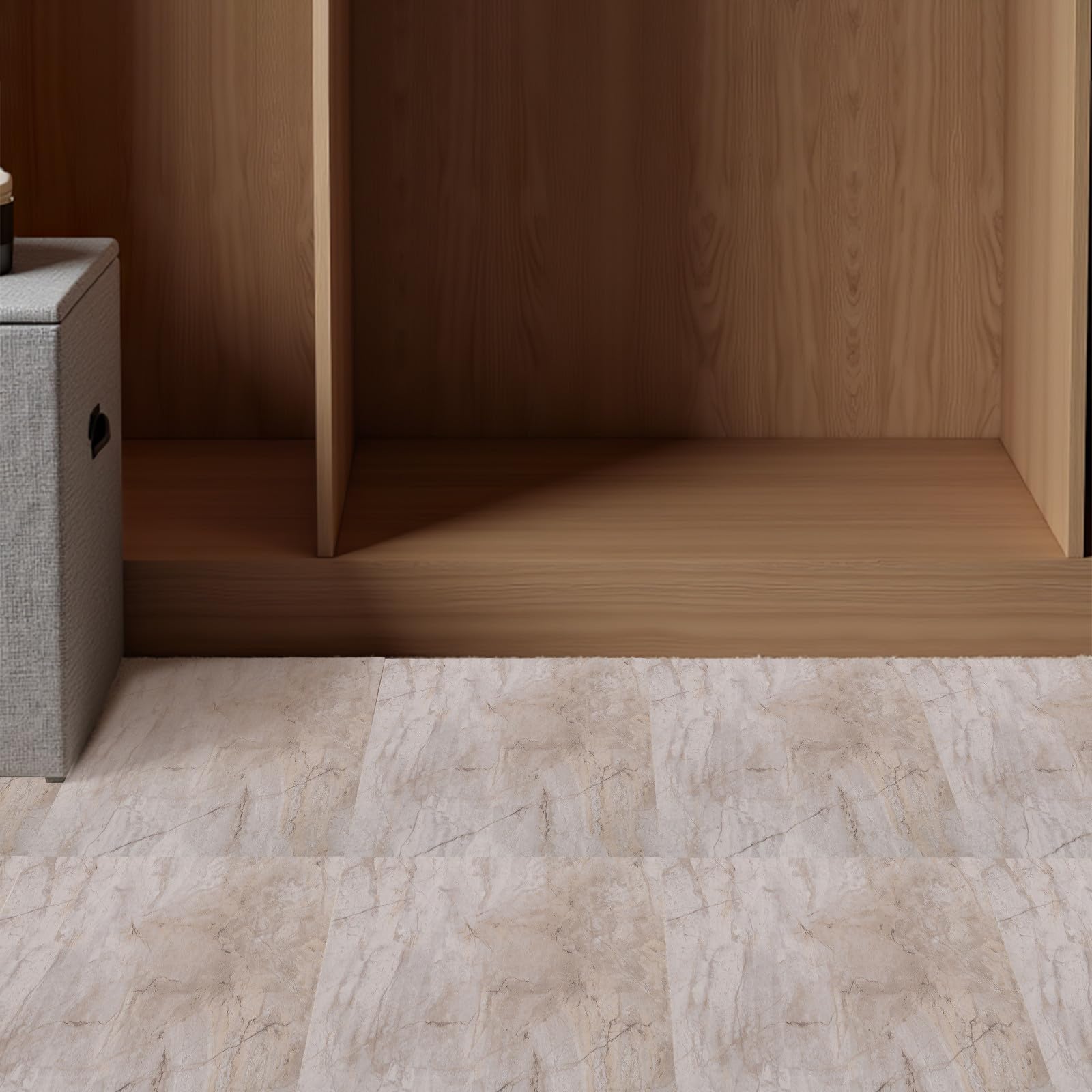 BESPORTBLE 20 Piastrelle Autoadesive Effetto Marmo per Pavimenti: Piastrelle in Pvc Impermeabili (30 X 30 Cm) – Vinile Autoadesivo per Bagno, Cucina, Soggiorno E Arredamento per La Casa