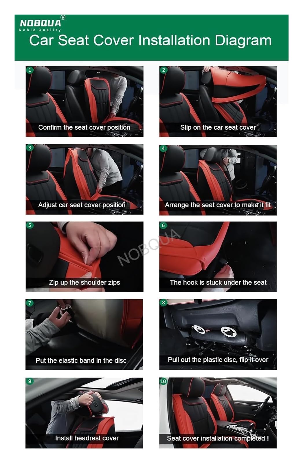 Fundas Asientos Coche, para Nissan Qashqai e-POWER (2023-2025), Fundas Asientos Coche Universales, Juegos de Cubreasientos Cuero Impermeables Coche Fundas Asientos Interior Accesorios(A(Black Grey))