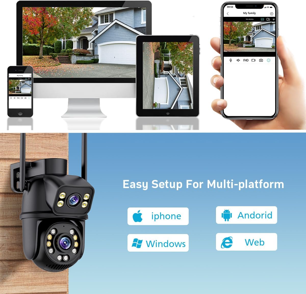 Security Camera Icsee Setup ICSEE WiFi Camera Security 6MP Dual