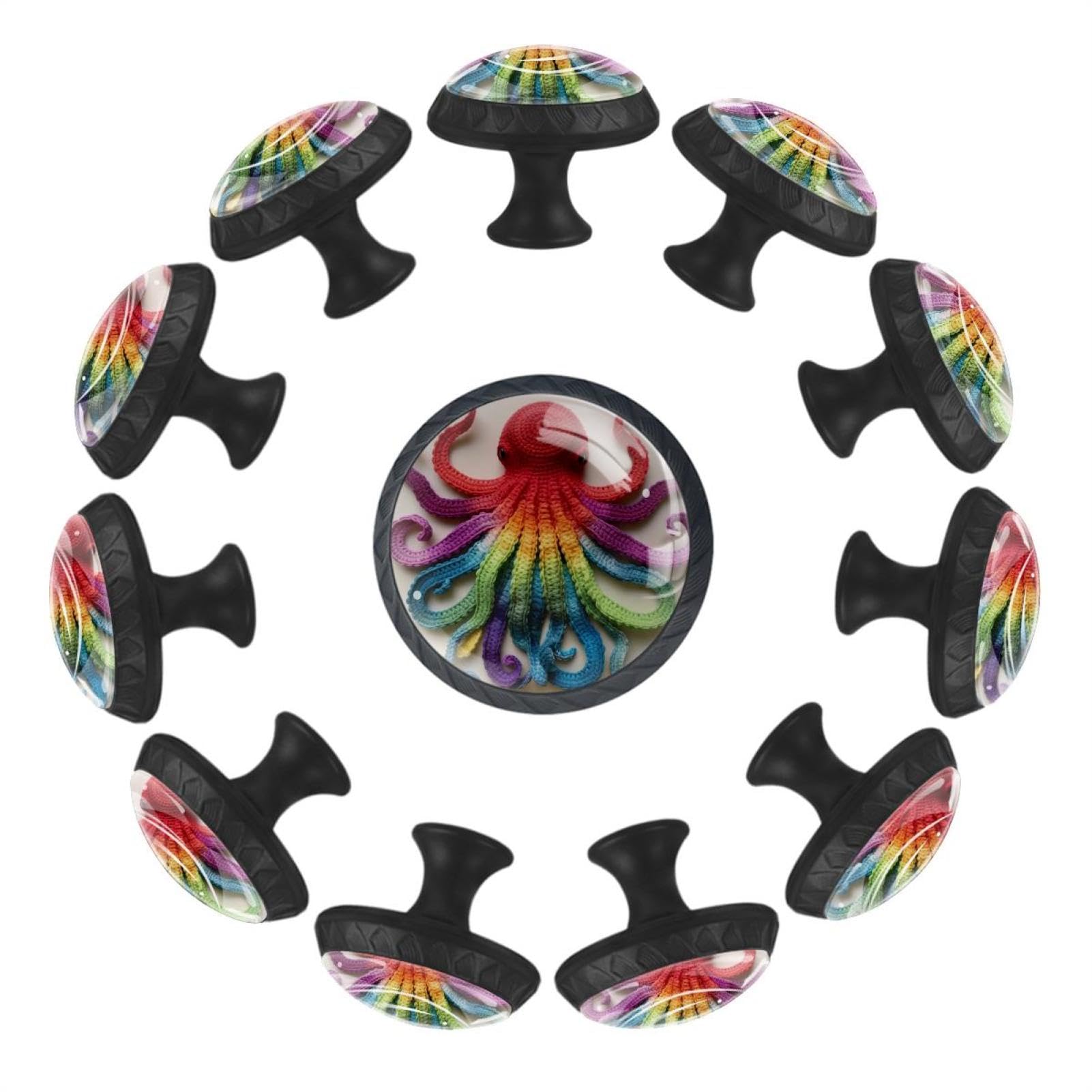 Boutons de tiroir motif pieuvre Art Knit pour relooker une commode ou un buffet en cristal