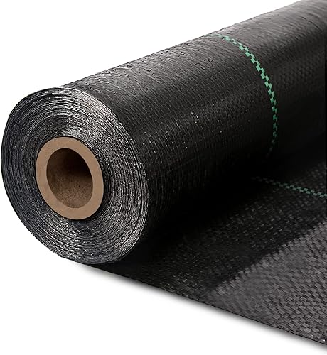 Kinsfook Rollo de tela de alta calidad para jardín de 4 x 300 pies, resistente y duradero, tapete de control de malezas de fácil instalación para