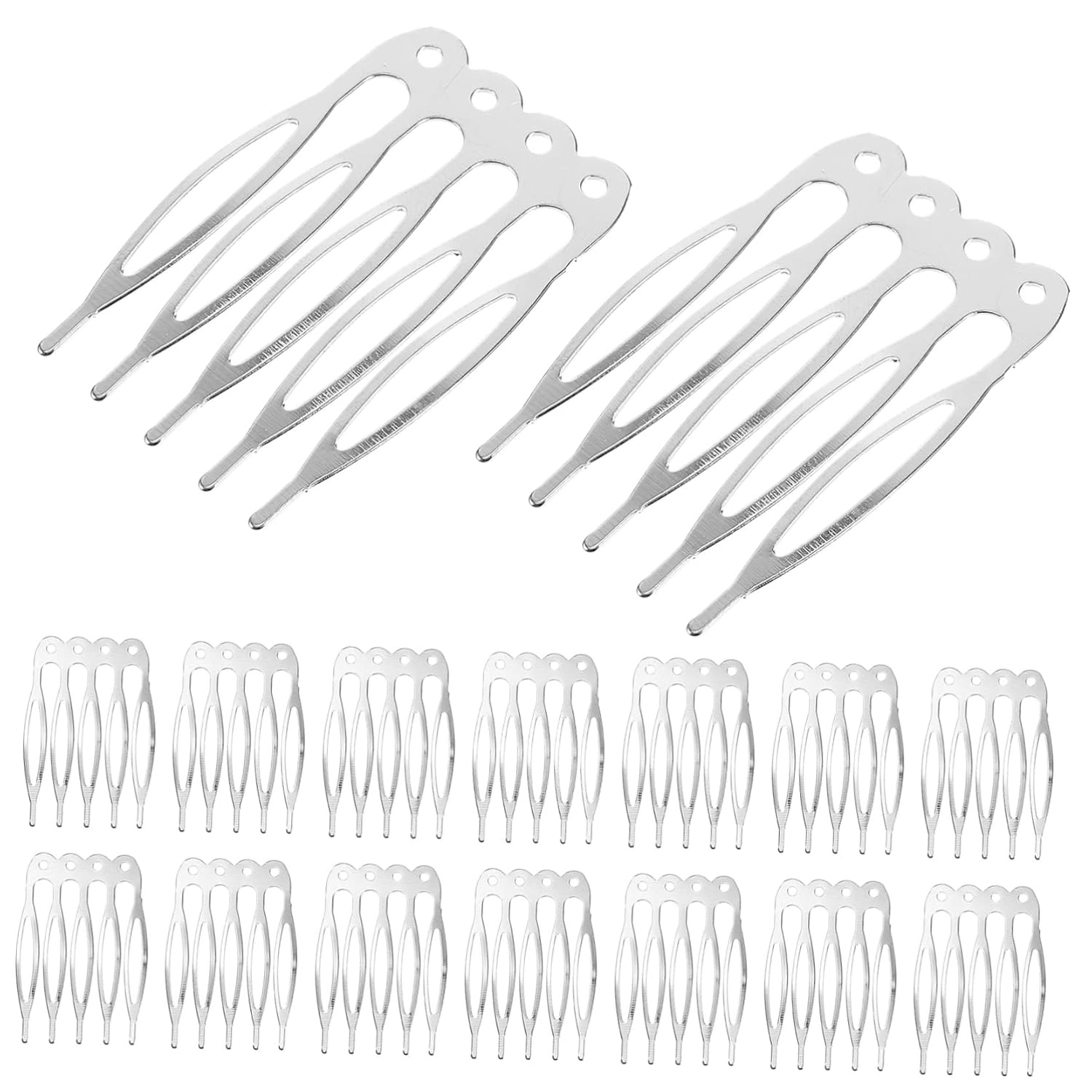 Beavorty 150pcs Decorative French Hair Combs for Women Teeth Side Clips for Bridal Hair Accessories Lightweight Diy Styling Tools for Weddings Proms and Special Occasions