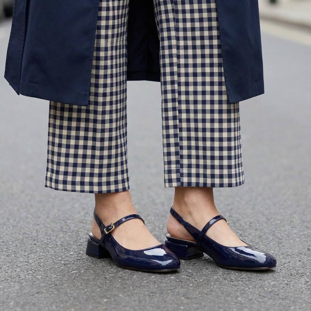 CUSHIONAIRE Women's Gogo Round Toe Mary Jane Dress Shoe +Memory Foam, Wide Widths Available