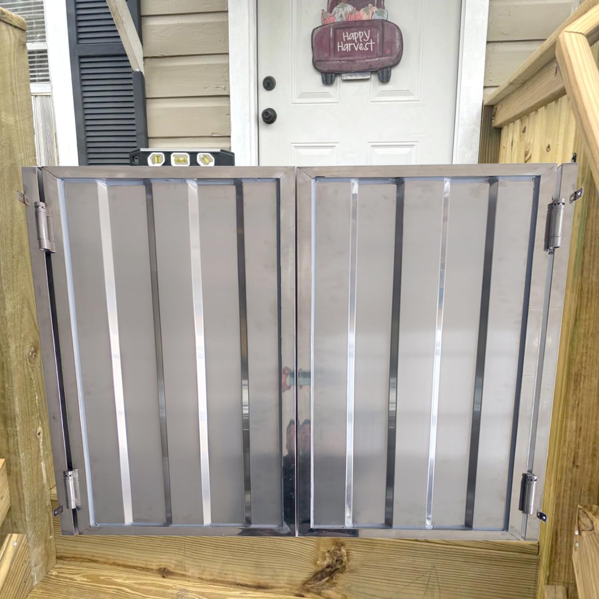 35.5" X 35.5" Stainless Steel Swinging Doors; Swing Door; Swinging Cafe Doors; Saloon Doors; Modern Swinging Door