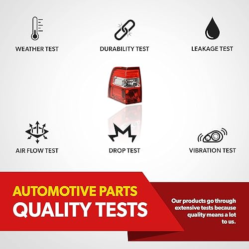 Miniatura 5 de Conjunto de luces traseras para Ford Expedition 2007 2008 2009 2010 2011 2012 2013 – Para el lado del conductor de las luces traseras Expedition –