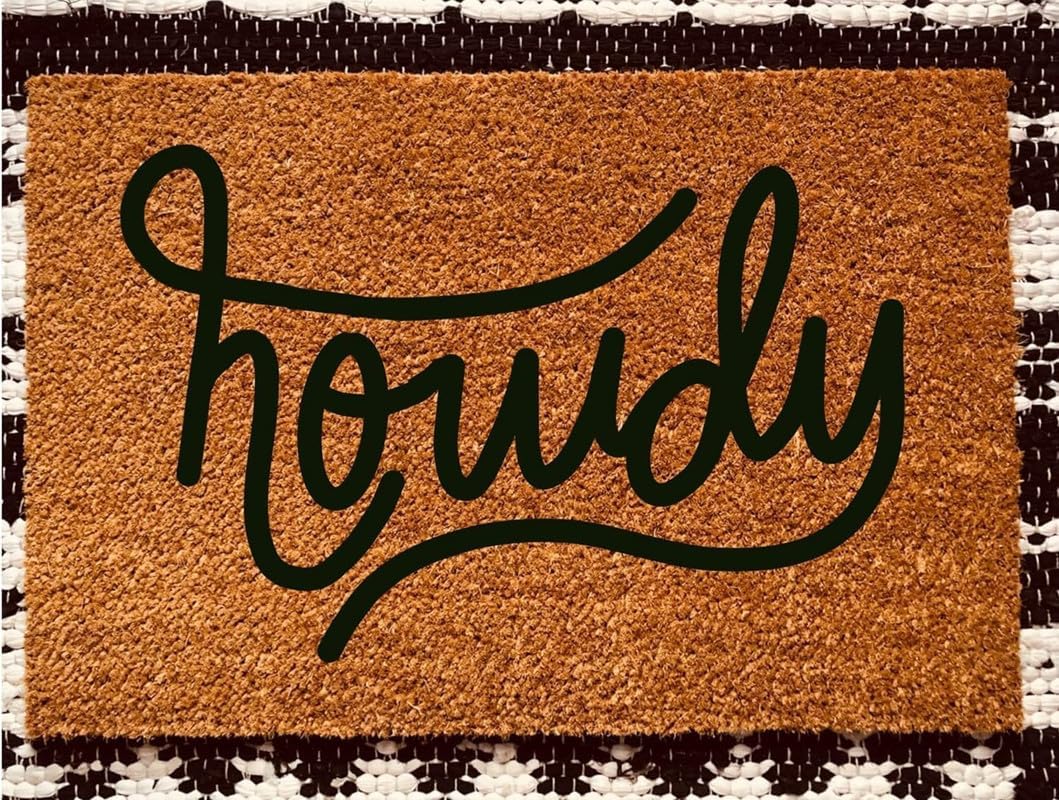 Amazon.com: Howdy Door Mat Welcome Door Mat Absorbent Non-Slip Floor ...