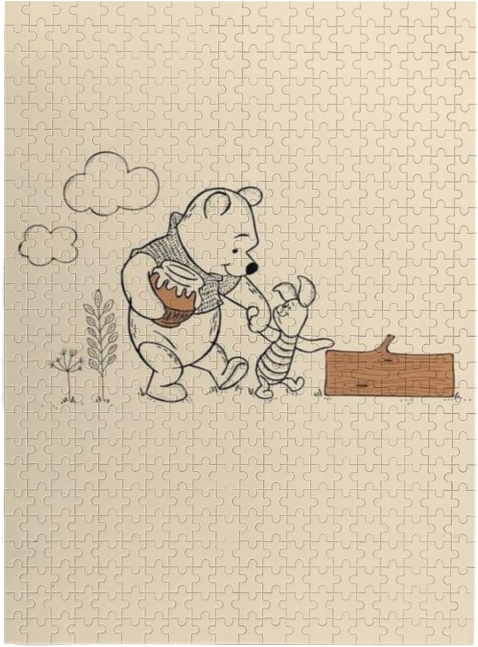 クマのプーさん 500ピース ジグソーパズル キャラクター アニメパターン 萌えグッズ大人用 木製 ター パズル 子供 初心者向け ギフト プレゼント 在庫あり