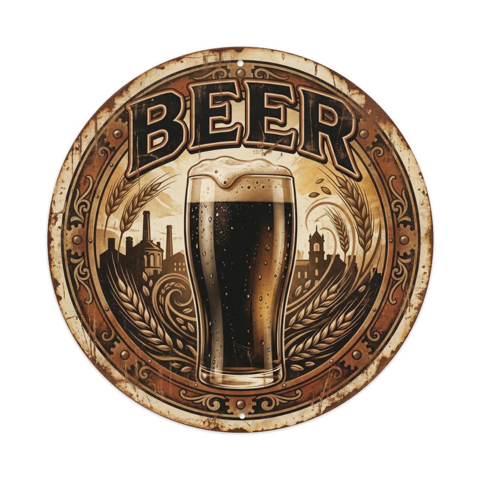 Celtic Craft Beer Foam Mug Brew House Roadside Diner Metal Tin Sign