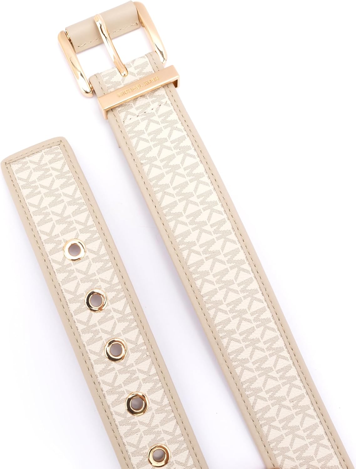 Michael Kors Womens 1.75 Inch Logo Belt with Grommets, Stylish Fashion Accessory for Everyday Wear - Image 5