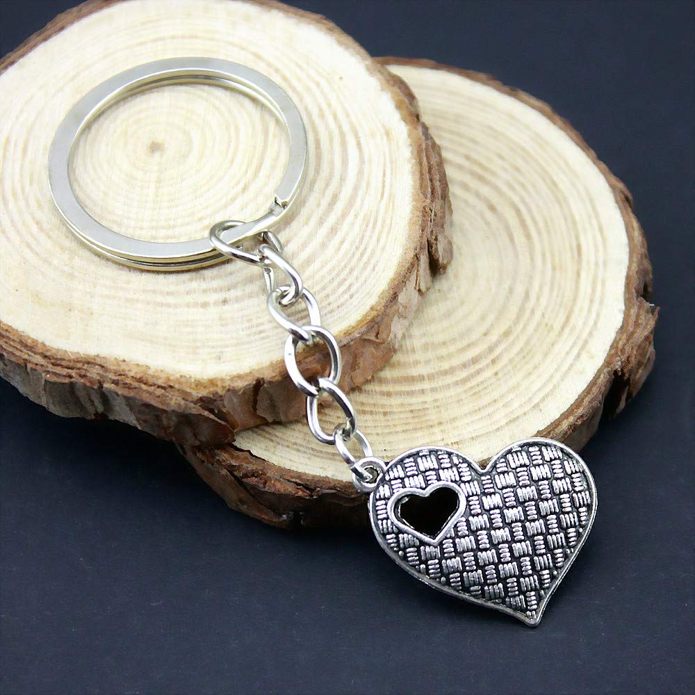 WYSIWYG 3 Pieces Key Chain Women Key Rings Car Keychain for Keys Heart 19x25mm Amazon.in Fashion