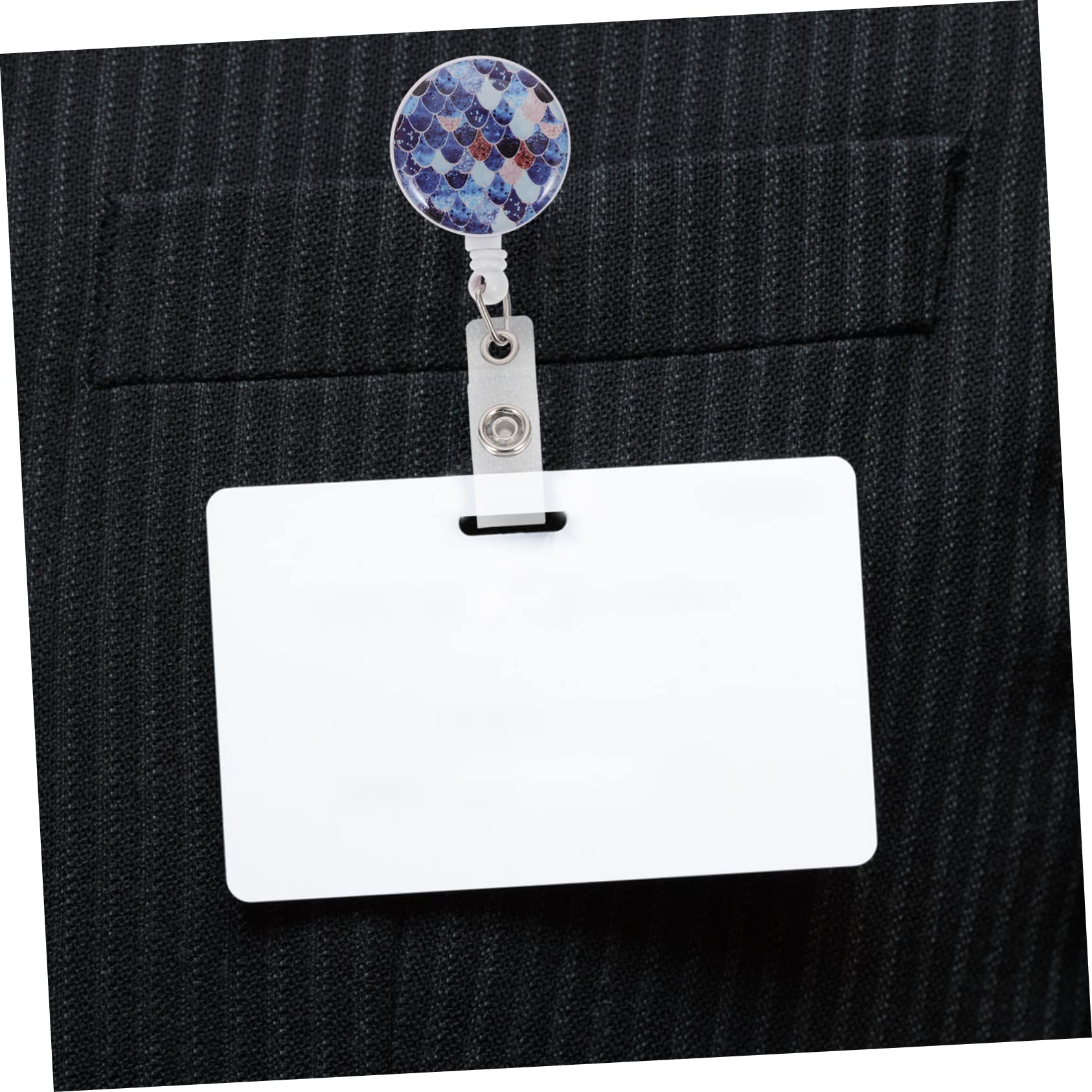 EXCEART 10pezzi Distintivi Retrattabili Glitterati Portabadge Plastica Telescopica Clip Per Badge Adatti Lavoratori Insegnanti Studenti e Volontari