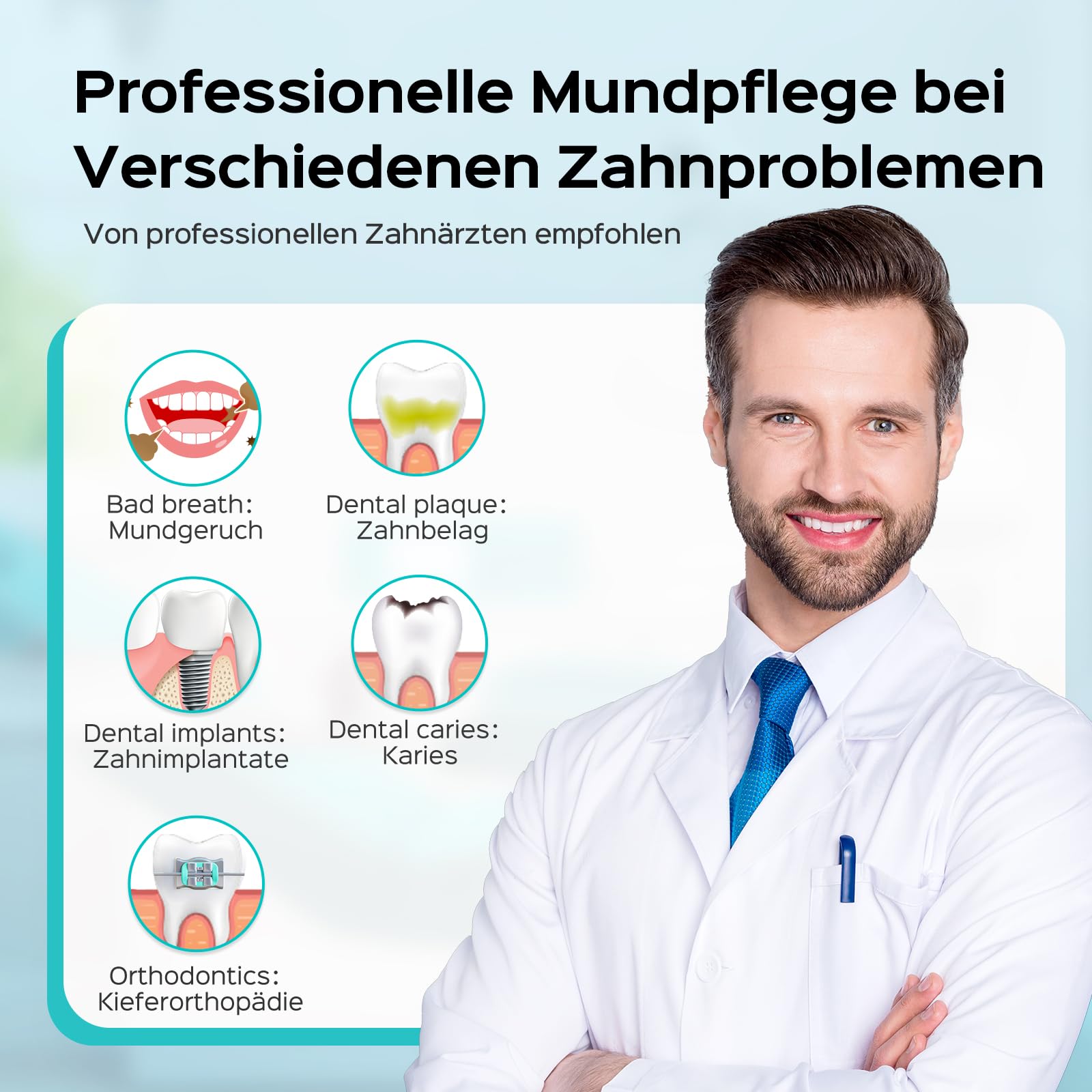 COSLUS irrigatore orale, Idropulsore Dentale professionale
