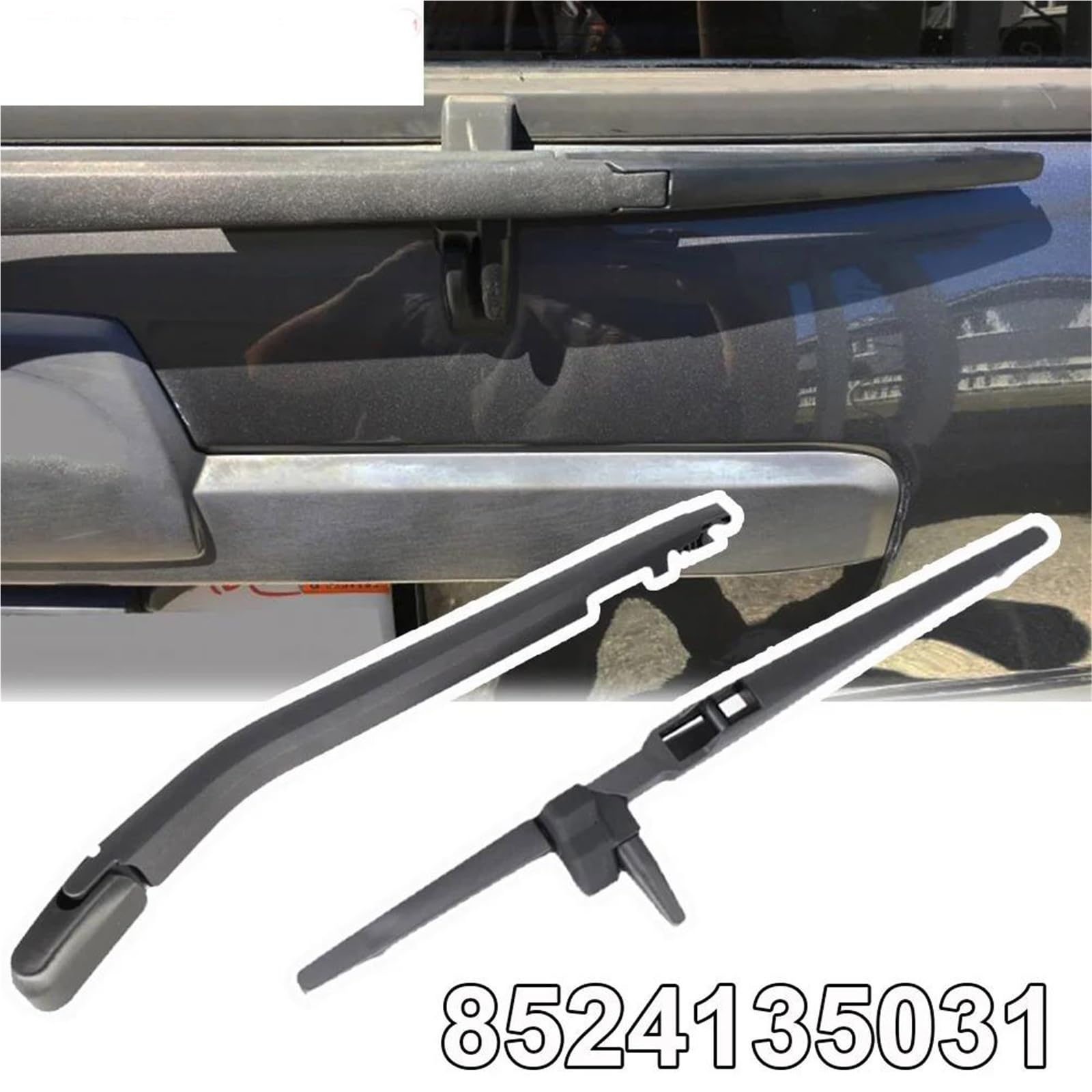 WILSEM Kit Set Braccio E Spazzola Tergicristallo Posteriore da 12" per T&oyota per 4Runner 2003 2004 2005 2006 2007 2008 2009 85241-35031 Spazzola per Parabrezza Tergicristallo