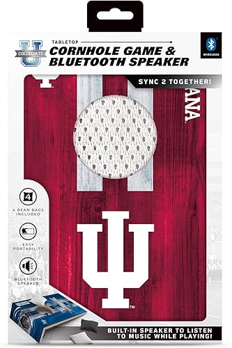 Vista 83 de SOAR Juego de Cornhole de mesa NCAA y altavoz Bluetooth