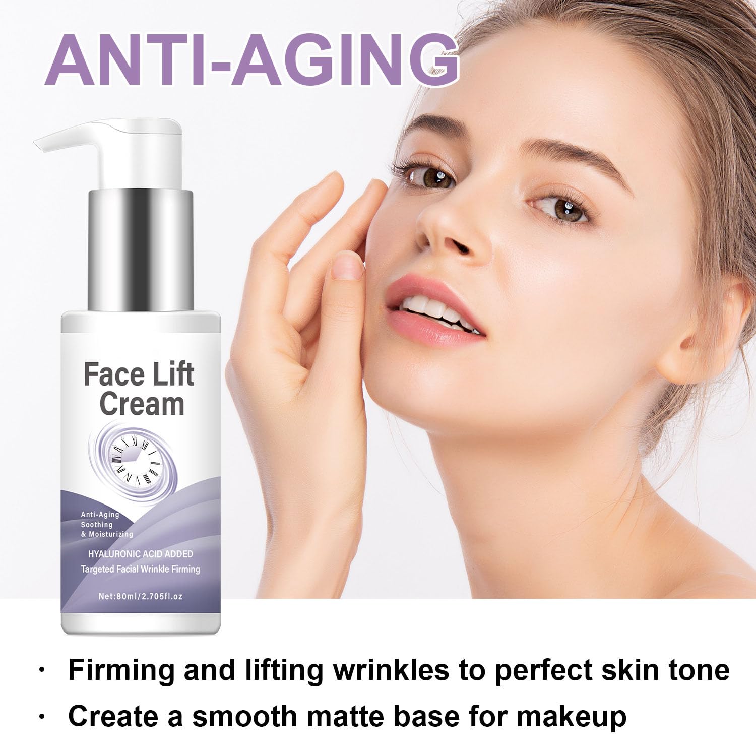 Anti-Aging Hyaluronsäure Straffende Gesichtscreme Lifting Feuchtigkeit (5Pcs)