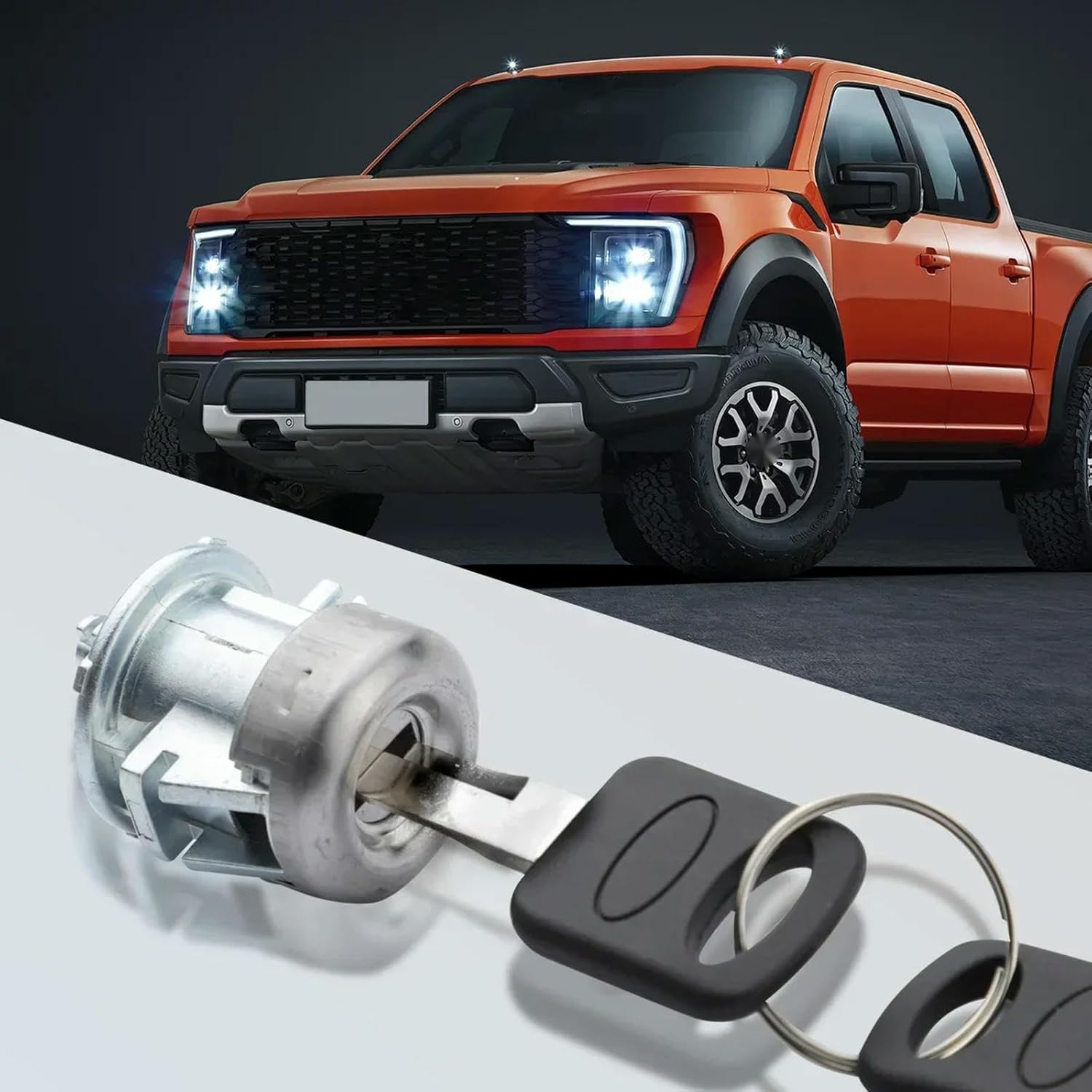 1 Set Front Door Lock Cylinder Keys 7c3z1521990a 7c3z-1521990-A for Ford Expedition 1997-2004 F150 F250 F350 Super Duty