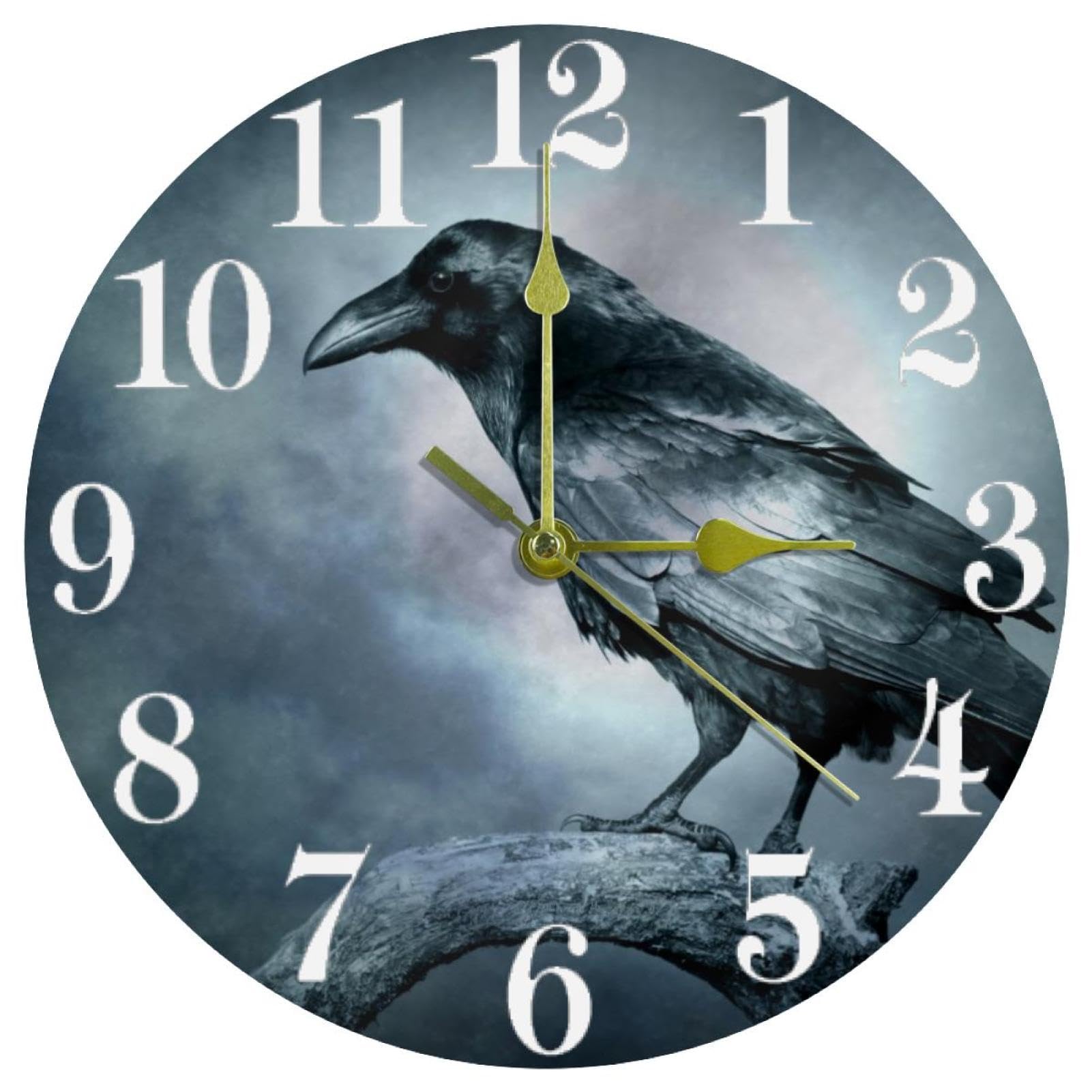 Horloge murale Halloween silencieuse sans tic-tac à pile