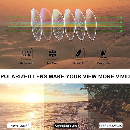 Miniatura 3 de Gafas de sol deportivas polarizadas para hombre, gafas de sol de pesca, estilo mixto, protección UV, gafas de sol deportivas