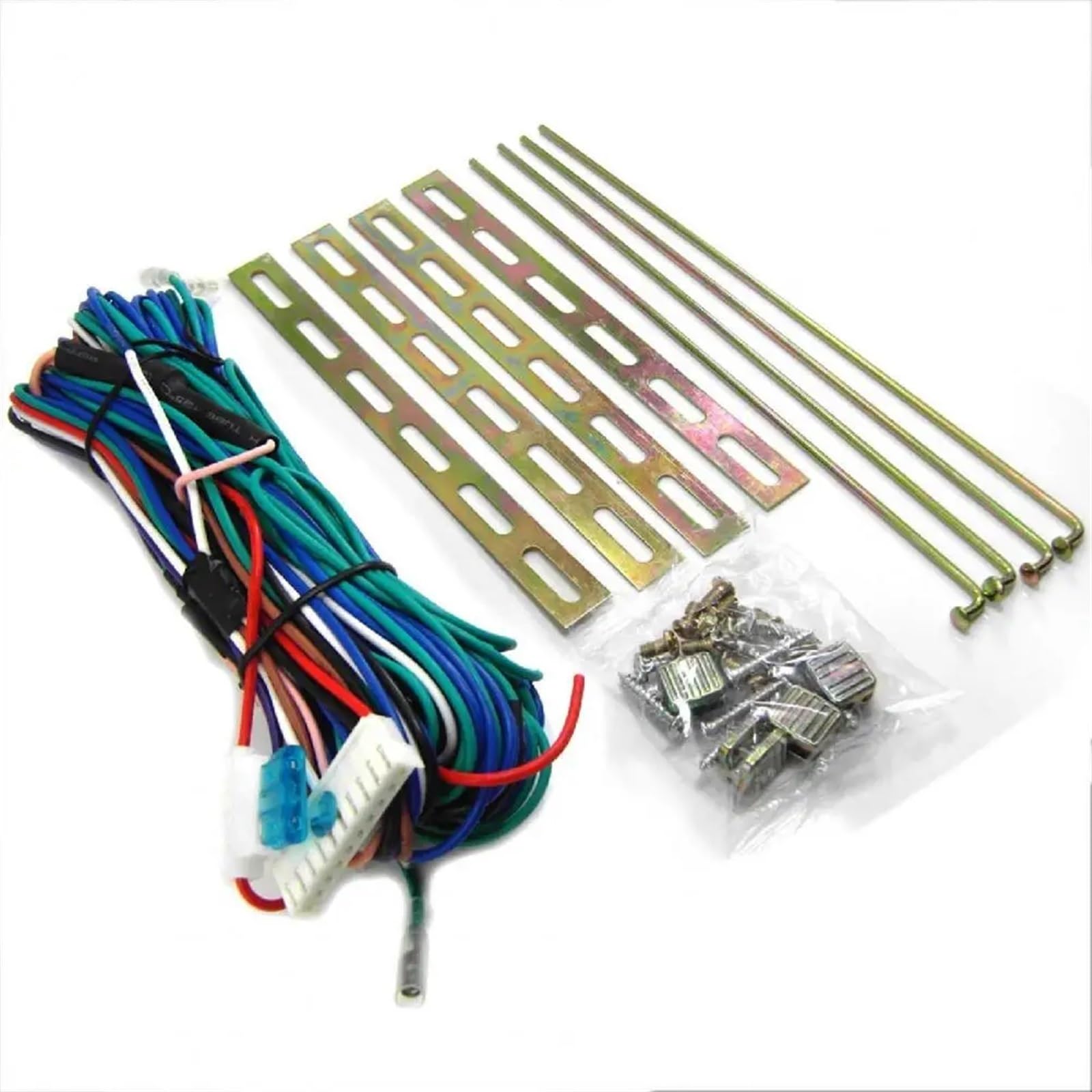 Sistema Alarma Antirrobo Coche Kit de Motor Cerradura Central energía Universal for Puerta Coche, 12V, con actuador Cable 2/5, Sistema Bloqueo Remoto for vehículo