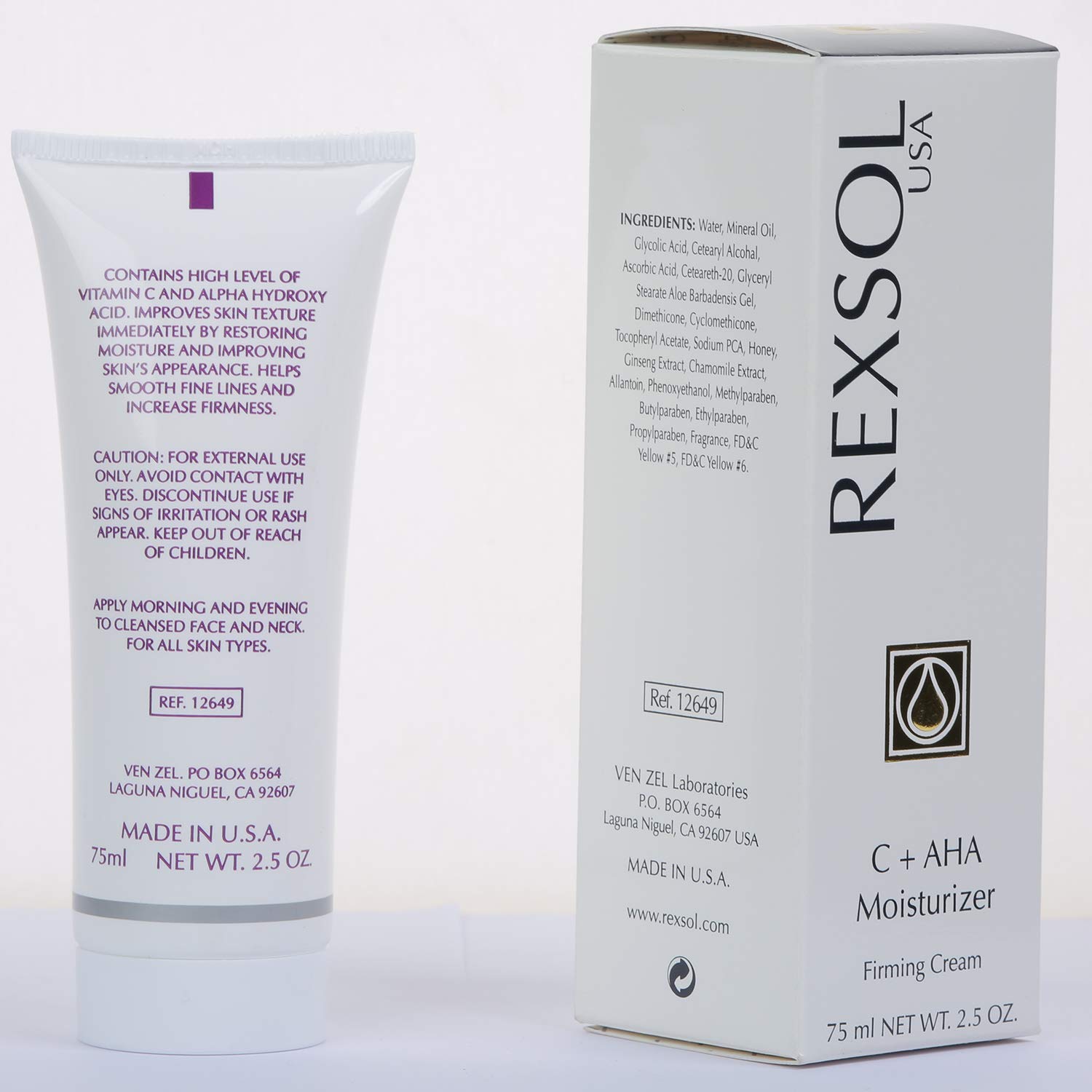 REXSOL C + AHA Moisturizer Firming Cream (75 ml / 2.5 fl oz)