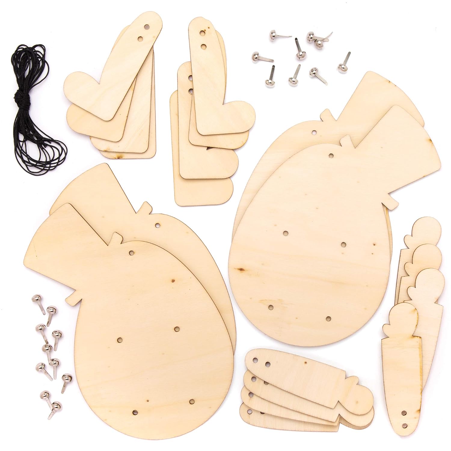 Baker Ross – 4 Attrape-rêves Narvals En Bois à Décorer – Loisir Créatif Enfant – 33 Cm