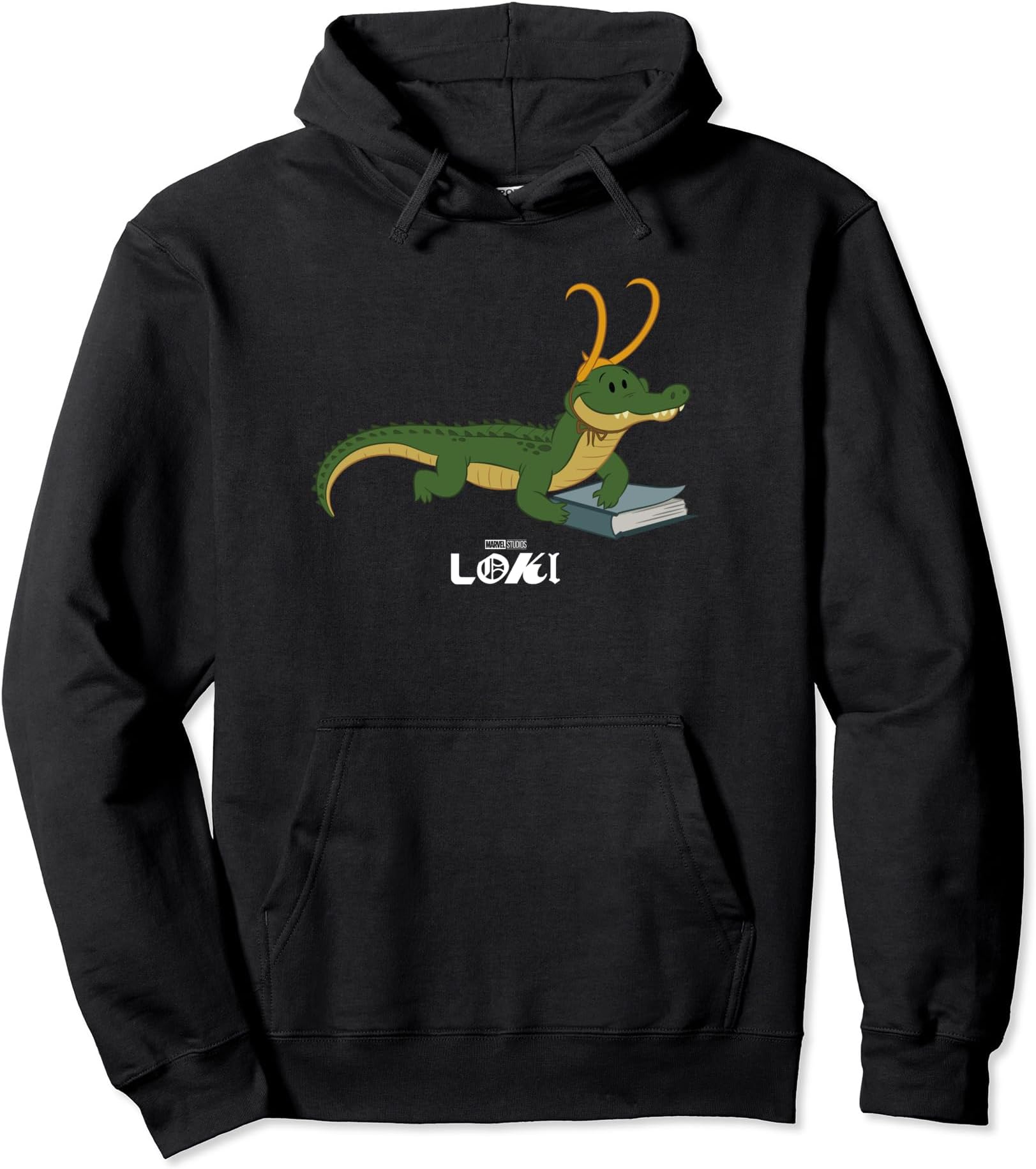 Loki Alligator Loki Variant Bookreader Hoodie, Black