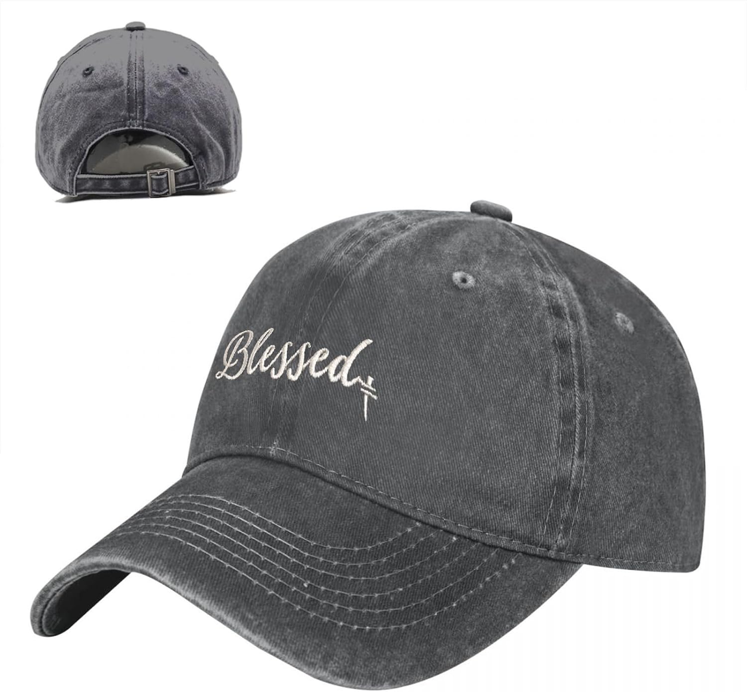 Dog Baseball Cap for Men Women Adjustable Embroidered Washed Baseball Hats - Image 2