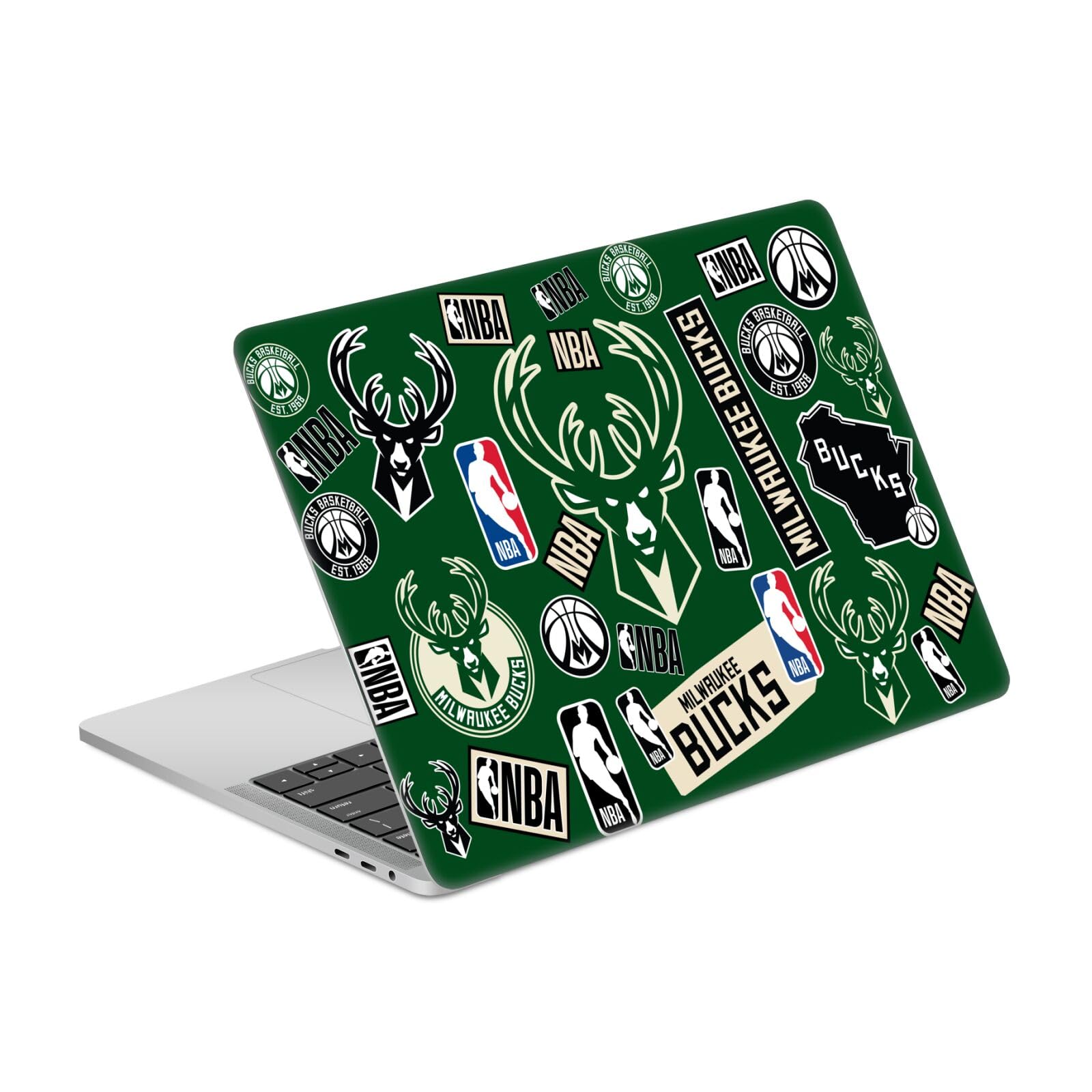 Skin MacBook Pro 13 A2338 vinyle anti-rayure Milwaukee Bucks NBA - 7