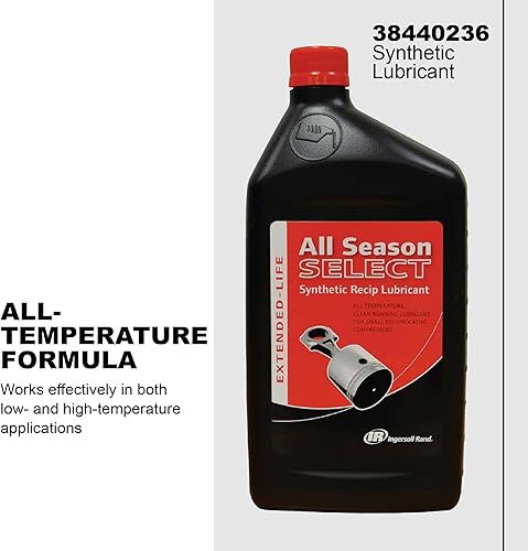 Miniatura 4 de Ingersoll Rand 38436721 OEM All Season Select - Lubricante sintético, 1 L, botella