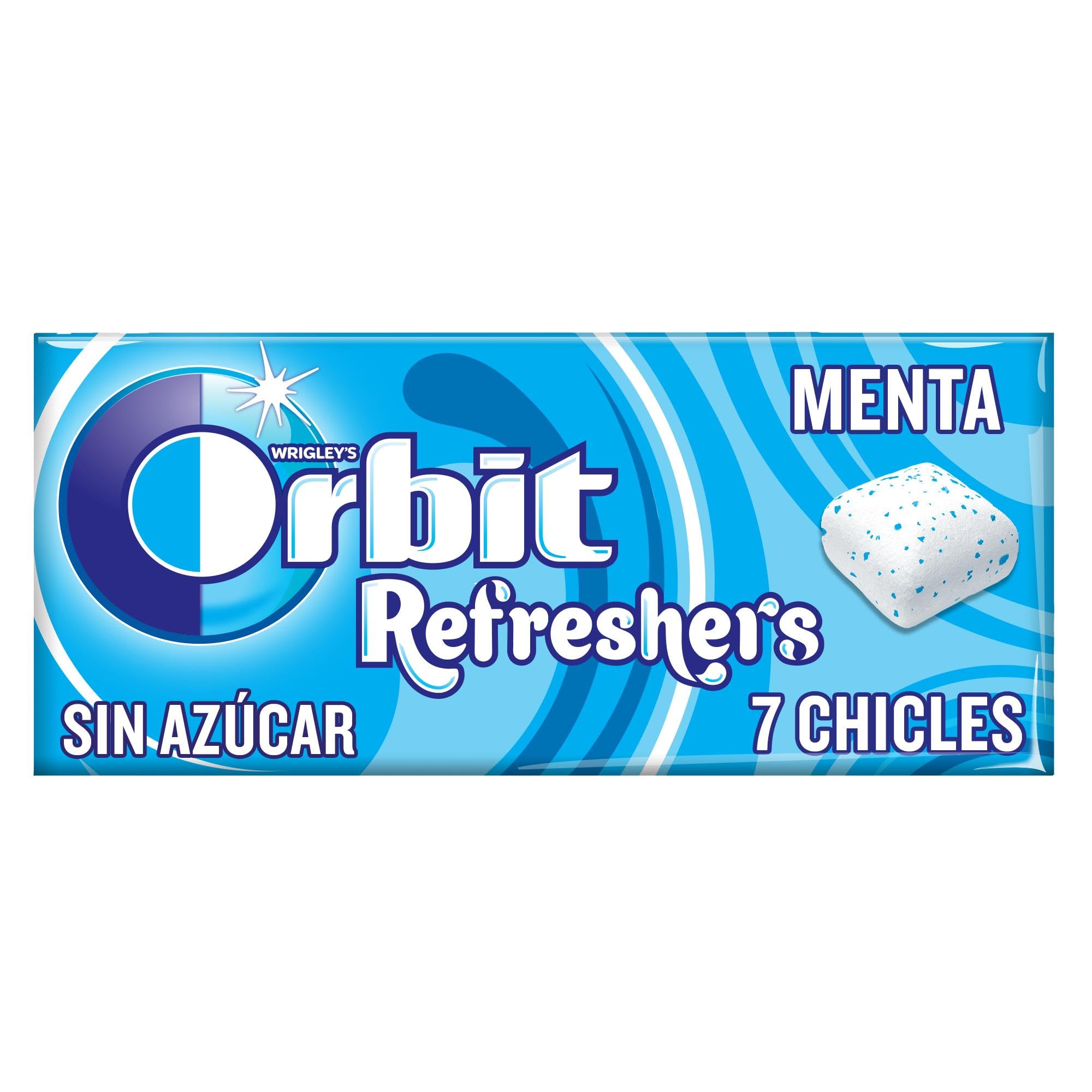 Orbit Refreshers Chicles Sin Azúcar Sabor Menta Pack Bolsillo 112 Chicles