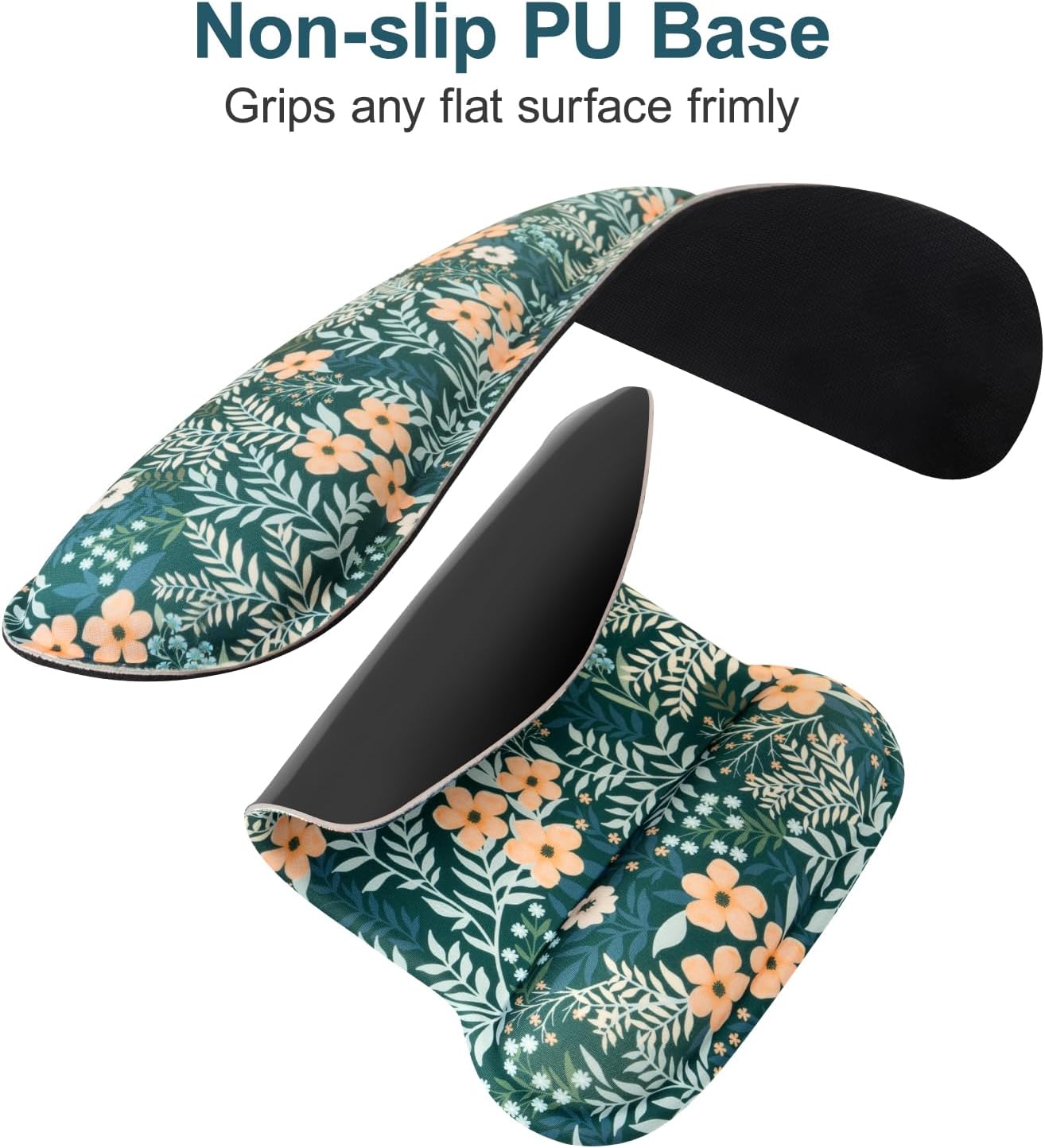 MOSISO Keyboard Mouse Pad Set, Large Gaming Mousepad&Keyboard Wrist Rest&Mouse Wrist Rest&Coaster, Ergonomic Non-Slip Mousepad with Silicone Lining for Home Office, Yellow Flowers & Full Leaves