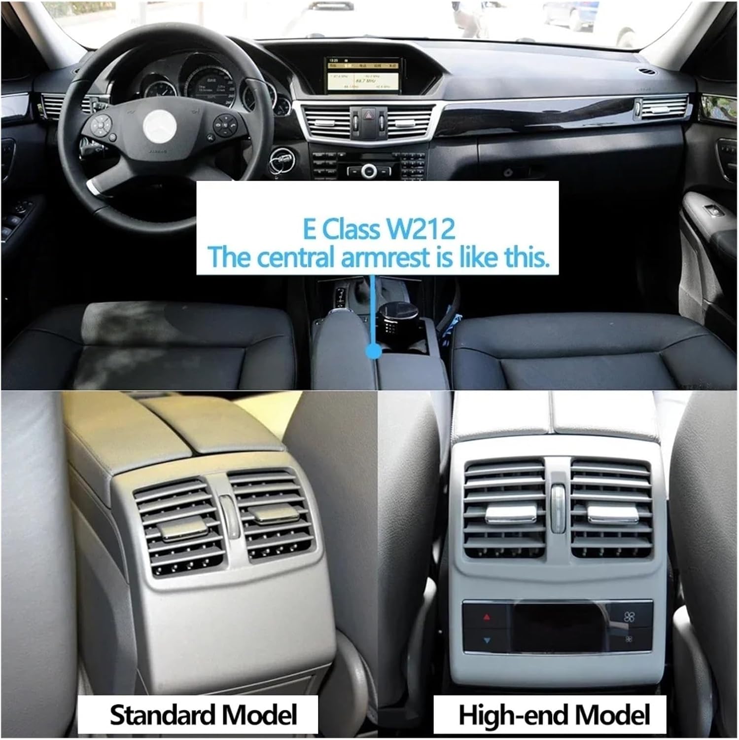 リアエアコンベントグリルアウトレットカバー ベンツ W212 Eクラス 212 セダン E200 E260 E300 2009-20