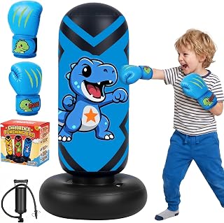 Boxsack für Kinder, Qoosea 130cm Standboxsack Stehender Aufblasbarer
