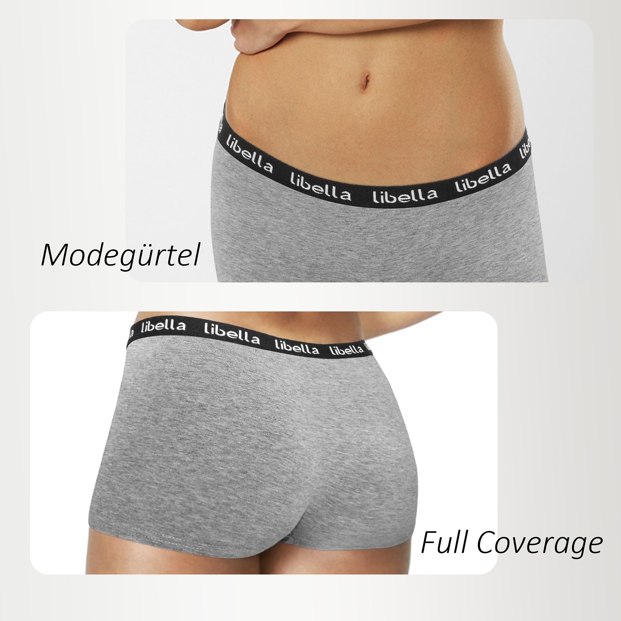 Boxer Coton Culotte Femme Respirant Caleçons sous-vêtements Femme Hotpants Pantys Shorty Shorts 6er Pack 3429