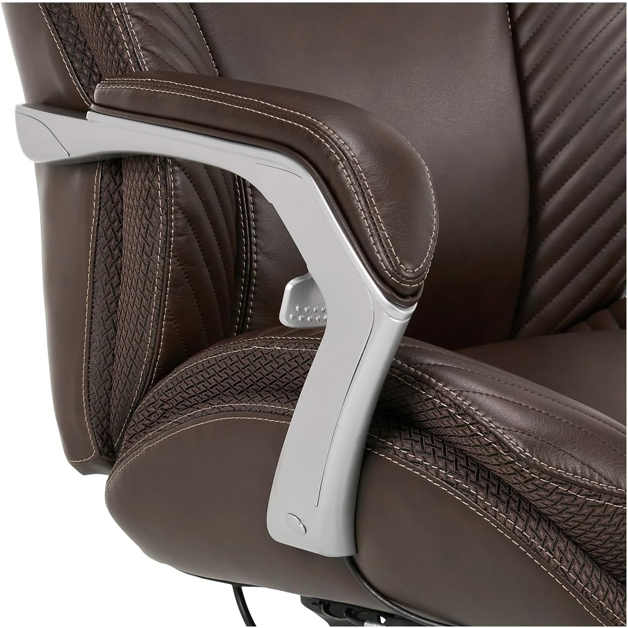Close-up of the armrest controls on the Serta iComfort i6000 Series Executive Chair