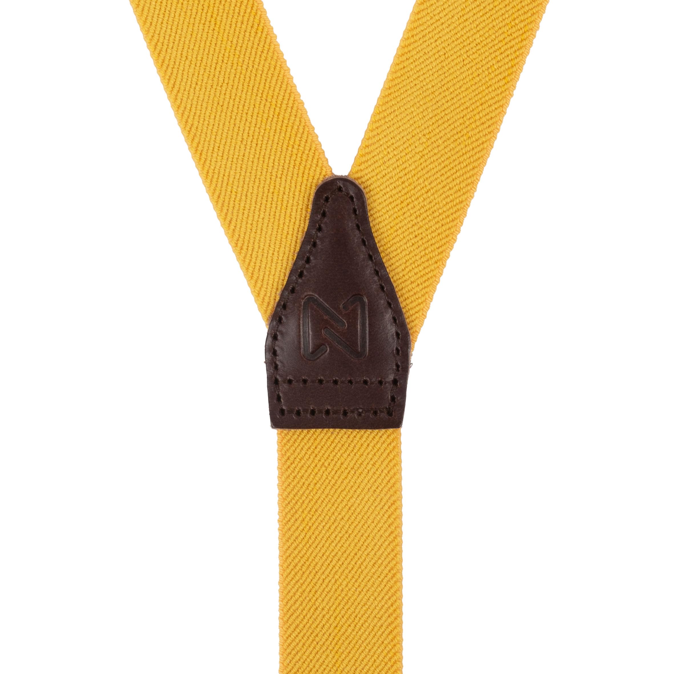 Bretelles fines jaune tournesol - Made in Belgium