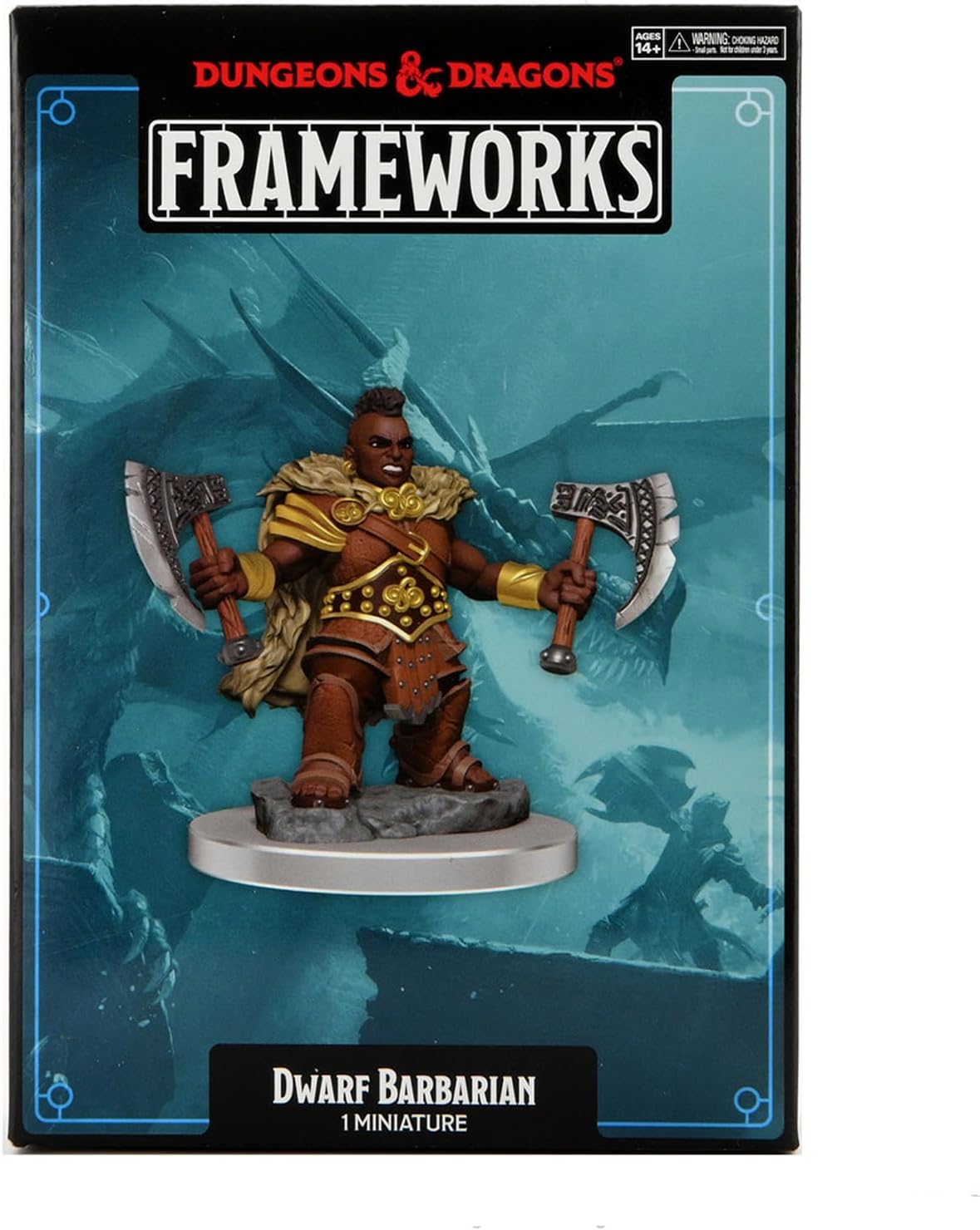 WizKids D&D Frameworks: Dwarf Barbarian Female - Unpainted and Unassembled