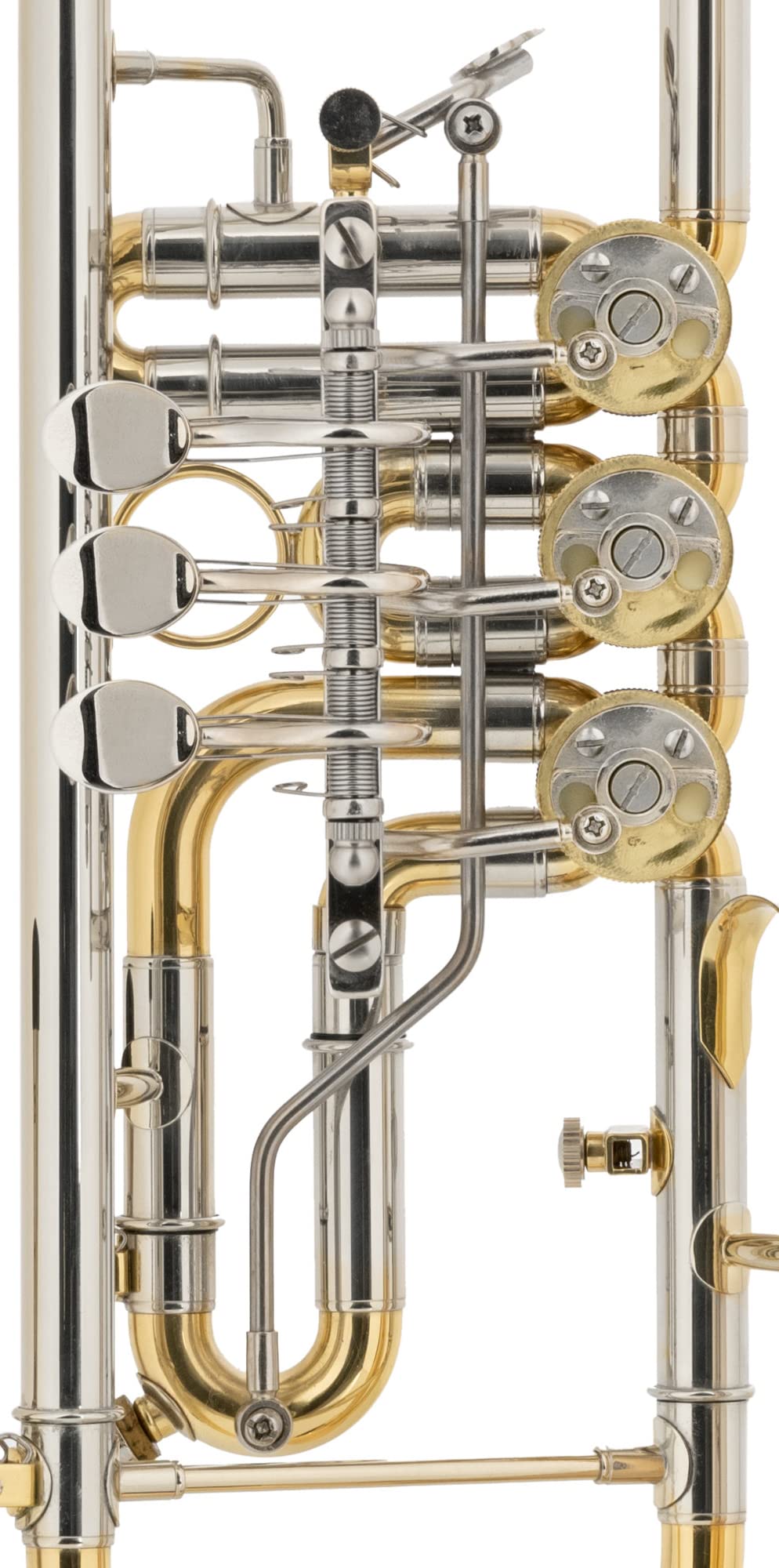 Classic Cantabile TR-43G Tromba da Concerto in Bb (ottone dorato, pistoni rotativi, trigger al 3° pistone, verniciatura trasparente, custodia rigida e bocchino inclusi)