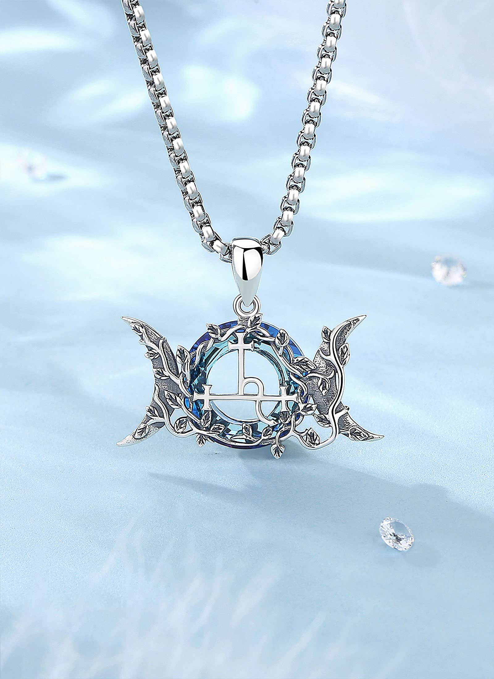 CELESTIA Sigillo di Lilith Ciondolo Donna Collana Argento 925 Strega Streghe Stregoneria Gioielli Wicca Pagano Esoterismo Regali Donne Amuleto