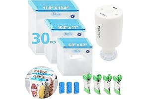 MOMODA Sous Vide Vacuum Cooking Bags with Electric Pump