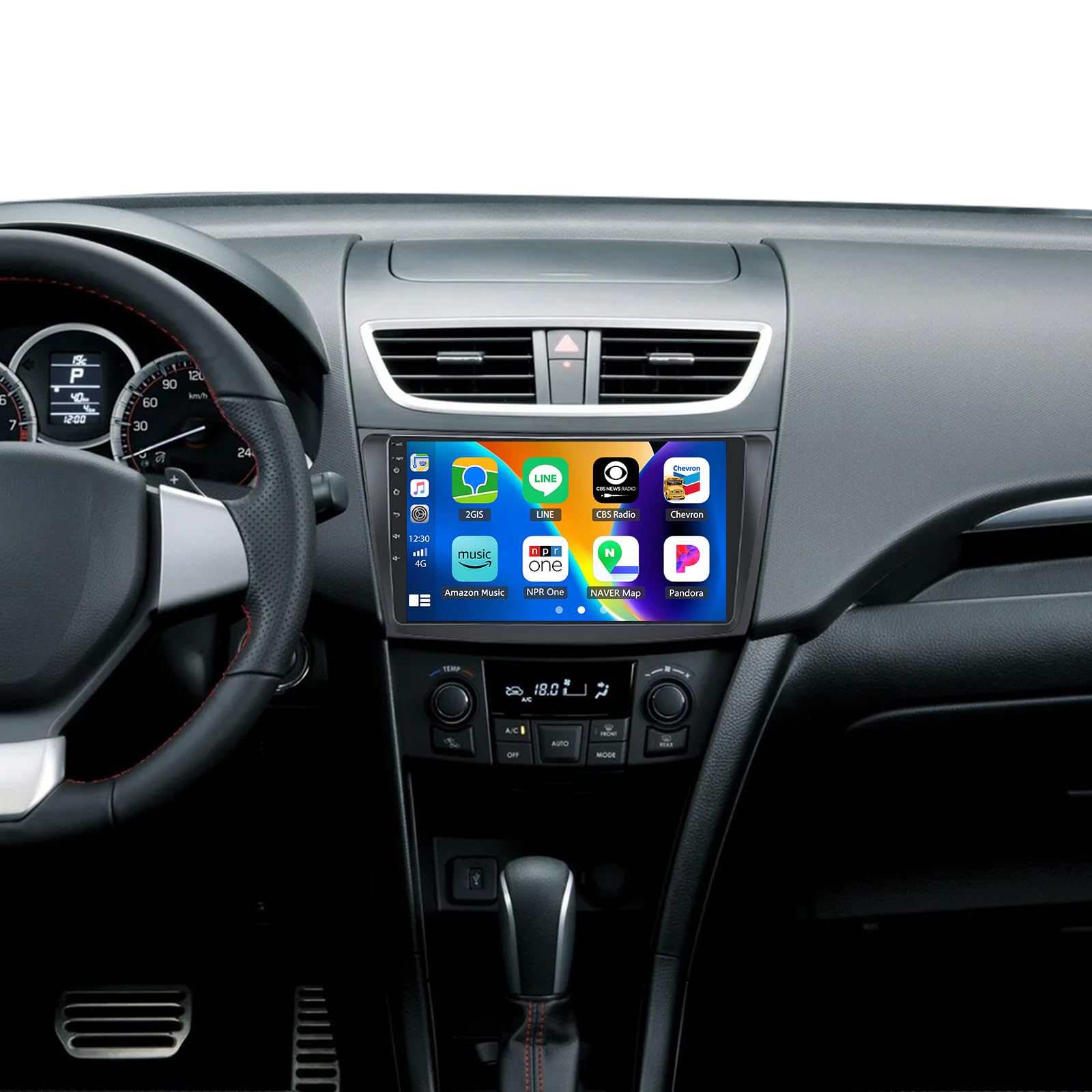 Auometo 2+64G Android 13 Carplay Android Car Radio for Suzuki Swift 2011-2017 Suzuki Ertiga 2012-2017, 9 Inch Touchscreen, 1280 x 720, with DSP GPS WiFi BT USB FM RDS Radio Mirror Link + 32 Band EQ