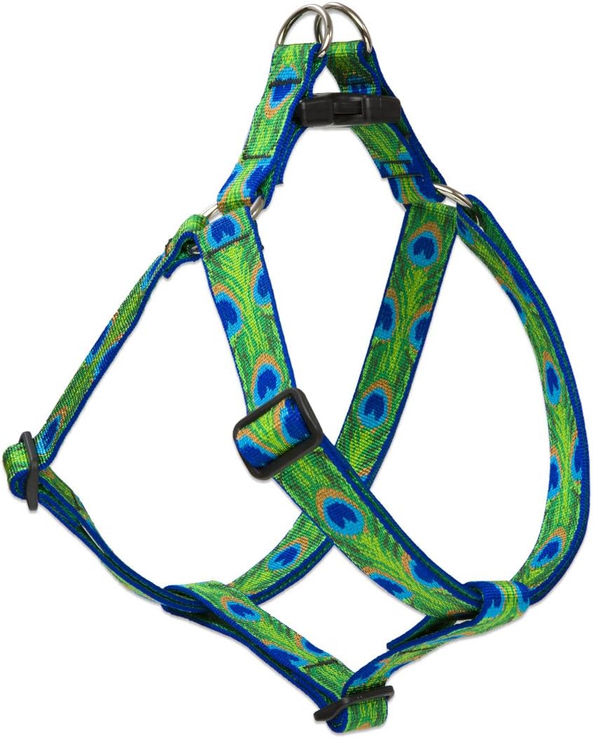 LupinePet Originals 1" Tail Feathers 19-28" Step In Harness for Medium Dogs
