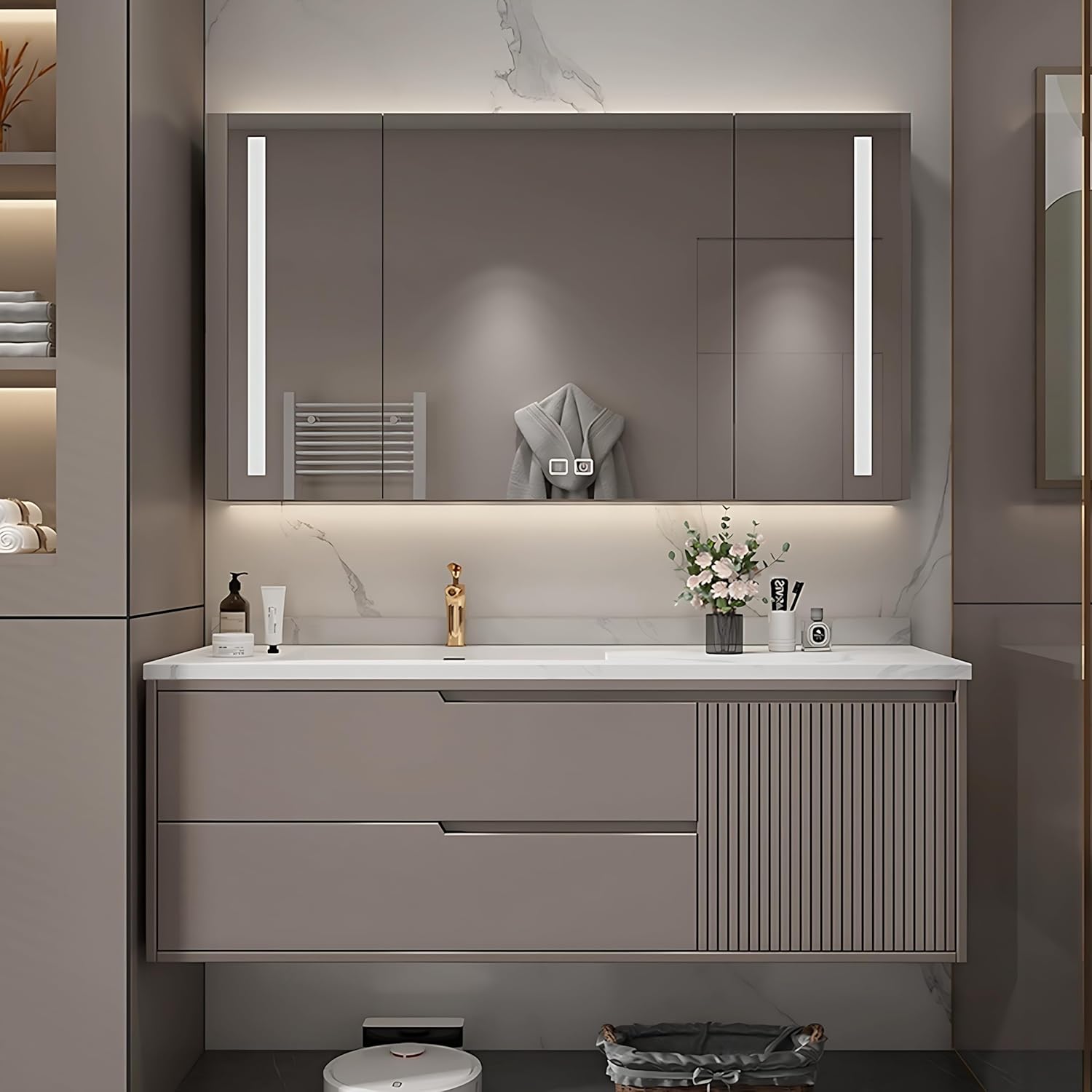 Amazon.com: ZGNBSD Bathroom Vanity Set - Floating Bathroom Vanity with ...