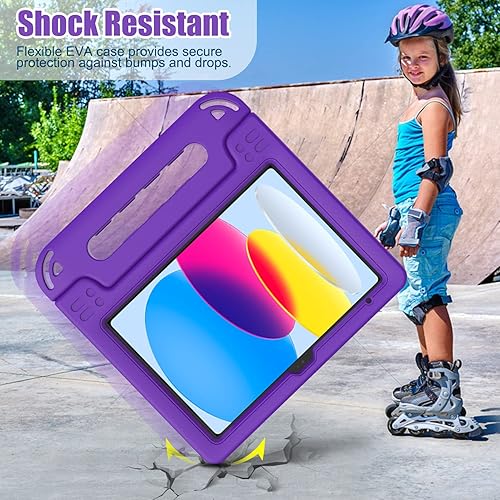 Miniatura 5 de AVAWO Funda infantil para iPad (A16) de 11 generación de 11 pulgadas 2025, iPad de 10.9 pulgadas 2022 con protector de pantalla integrado, duradero,