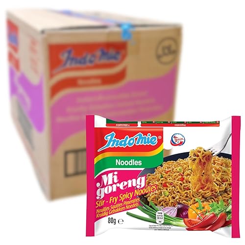 Indomie Instant Fried Noodles Spicy/Hot for 1 Case (30) by Indomie