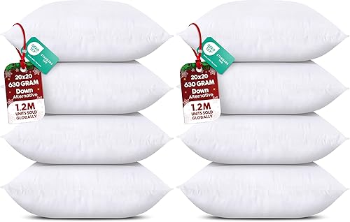 Miniatura 18 de Utopia Bedding - Relleno de almohadas decorativas (juego de 24, color blanco), almohadas de 16 x 16 pulgadas para sofá, cama y sofá de relleno