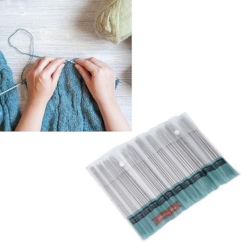 Miniatura 6 de Juego de 55 agujas de tejer, agujas de tejer de doble punta con ganchos de ganchillo de 0.079 in, 0.089 in, 0.108 in, 0.138 in, 0.148 in, 0.157 in,
