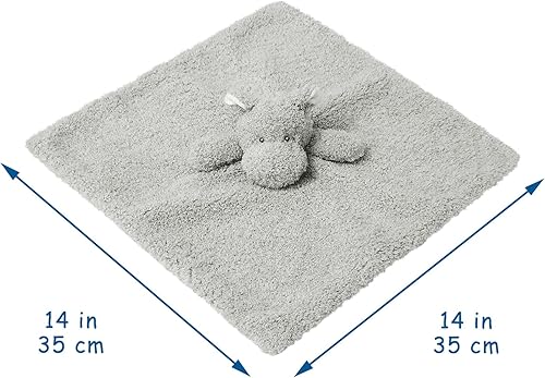 Miniatura 2 de Manta de seguridad suave de hipopótamo gris bebé, manta de felpa de personaje hipopótamo, regalo de baby shower/guardería, manta para acurrucarse